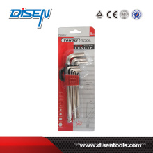 Long Nickel Plating Ball Head Hex Key Set